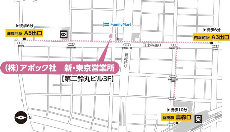 東京営業所マップ